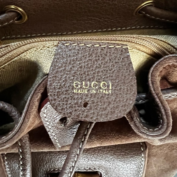 Rare Vintage 1970s Gucci Mini Bamboo Backpack - Picture 11 of 13